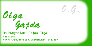 olga gajda business card